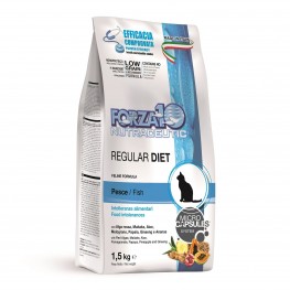 Forza10 Cat Regular Diet pesce Диетический корм для взрослых кошек из океанической рыбы при аллергии 1,5 кг